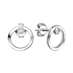 Серьги из серебра куб.циркон., Л-11924