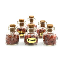 Флакон мини с сердоликом 22*22*25мм
