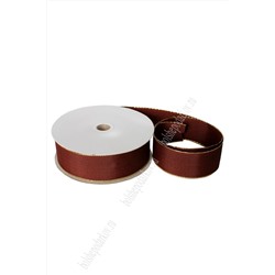 Лента декоративная 3,8 см*40 ярд (с проволокой по краям) 38-117