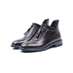C422-2 WINE RED Ботинки женские (натуральная кожа, байка) размер 37