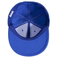 Бейсболка Unit Snapback с прямым козырьком, ярко-синяя