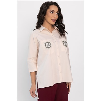 Рубашка с карманами Аристократка (бежевая) Б14357-10М