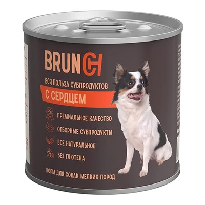 Четвероногий Гурман Brunch 240 г для собак с сердцем 403141004 АГ