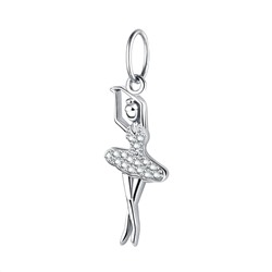 Подвеска из серебра куб.циркон., Л-29282