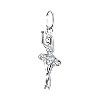 Подвеска из серебра куб.циркон., Л-29282