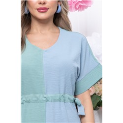 Платье "Фестия" (фисташка/голубой) П5756