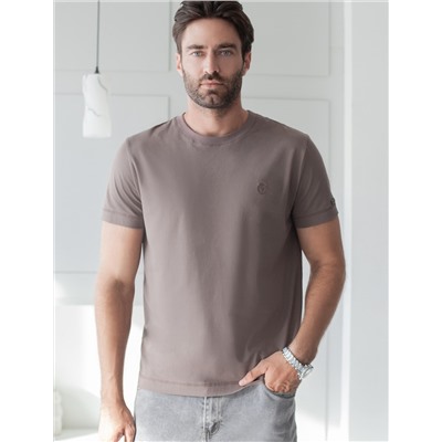 Футболка базовая полуприлегающая из премиального хлопка с эластаном