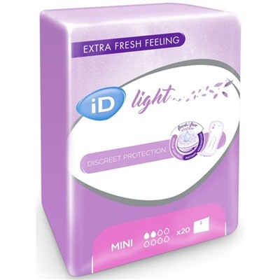 ID Урологические прокладки Light Mini 20шт. 2к. (210мл.)