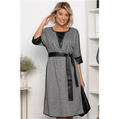 Платье Селин (серое) П11302