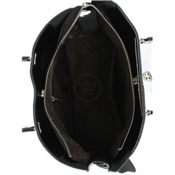 Сумка женская натуральная кожа JRP-9381-1,  3отд,  плечевой ремень,  черный 257360