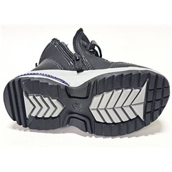 B-9727-A черн/син Ботинки зима для мальчиков (27-32)/8