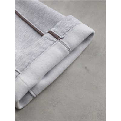 Теплые прямые брюки из эластичного футера трехнитки с начесом