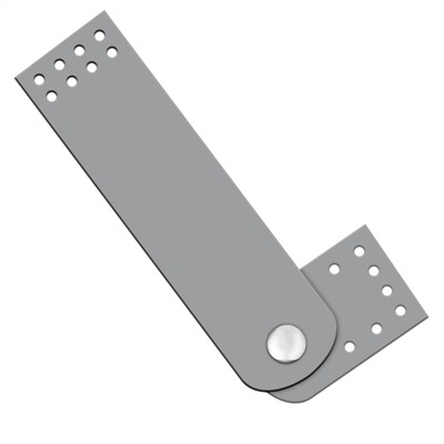 Кожа - Застежка для сумки Silver