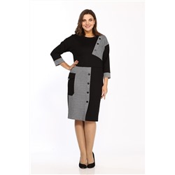 Lady Style Classic 2458 черный-серый, Платье