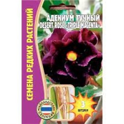 Цв.Адениум Трипле Маджента Десерт (Triple Magenta Desert) (Григорьев) 3шт