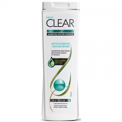 CLEAR Шампунь п/перхоти 400ml  Интенсивное увлажнение