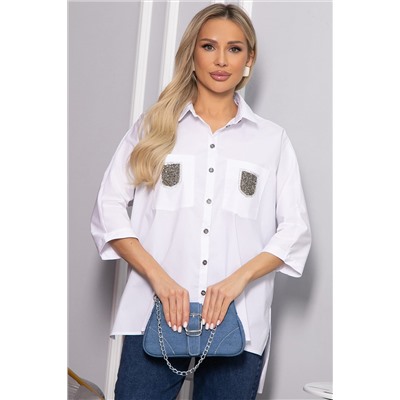 Рубашка хлопковая Аристократка НЬЮ (белая) Б14483-10М