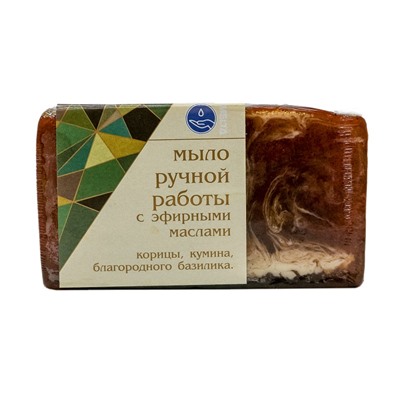 Мыло ручной работы с эфирными маслами КОРИЧНОЕ, 100гр.