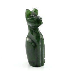 Кошка из нефрита 30*24*73мм
