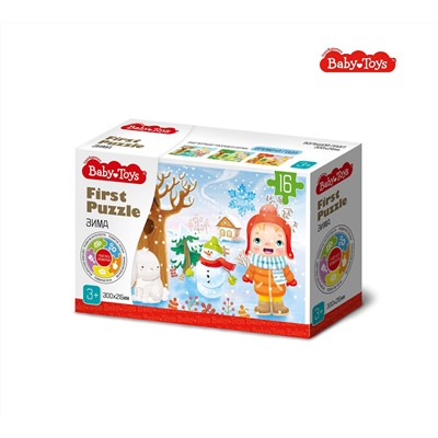 Пазл First Puzzle «Времена года. Зима» 16 элементов