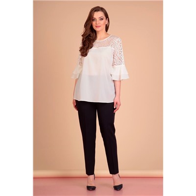 Liona Style 632 белый/темно-синий, Брюки,  Блуза
