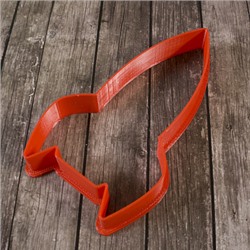 Вырубка для пряника "Ракета" пластик, 10,5 см