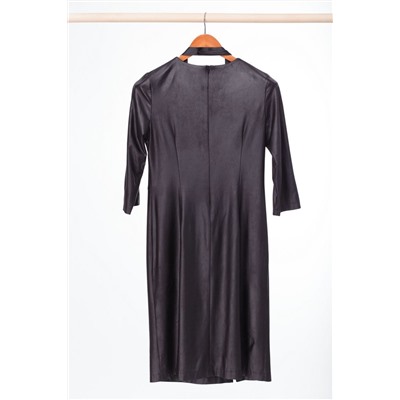 Anelli 785 черный_экокожа, Платье
