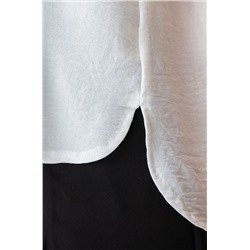 Женская рубашка с коротким рукавом из ткани-жатка Happyfox