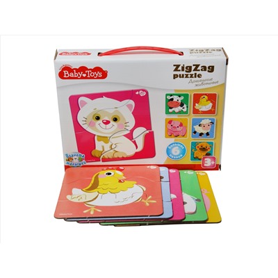 Тройные пазлы «Домашние животные» серии Baby Toys