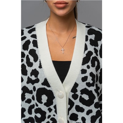 Женский удлиненный кардиган оверсайз на пуговицах Happyfox