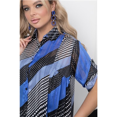 Платье "Эбигейл" (блю) П5821