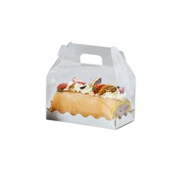 Коробка кондитерская прозрачная с ручкой 16,5х9,5х16,5 см (10 шт)