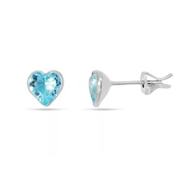 Серьги из серебра куб.циркон., ТРпс-009г