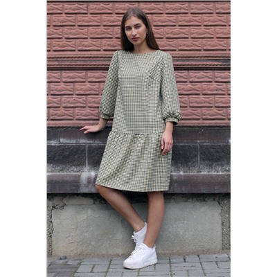 Arisha 1260-1 бежево-зеленый, Платье