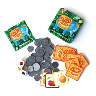 Настольная игра «Купи слона» в жестяной коробке