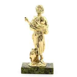 Статуэтка из бронзы "Деметра" на камне " 50*30*105мм.