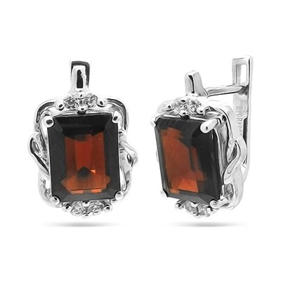 Серьги из серебра гранат, Бенинья