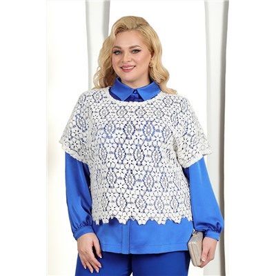 Ninele 7413 василек, Брюки,  Блуза,  Жилет