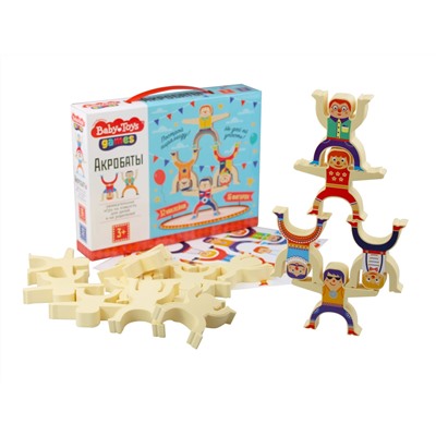 Настольная игра «Акробаты» серия Baby Toys Games 16 фигурок