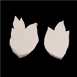 Силиконовый молд - вайнер "Листик №15" 6*4,5см