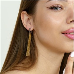Серьги цепи из стали, длинные висячие, 78186, арт.947.461