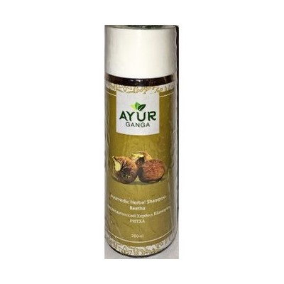 Ayurvedic Herbal Shampoo REETHA, Ayur Ganga (Аюрведический хербал шампунь РИТХА), 200 мл.
