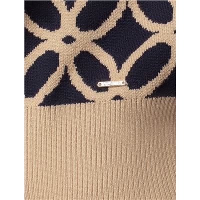 Джемпер жаккардовой вязки с кашемиром