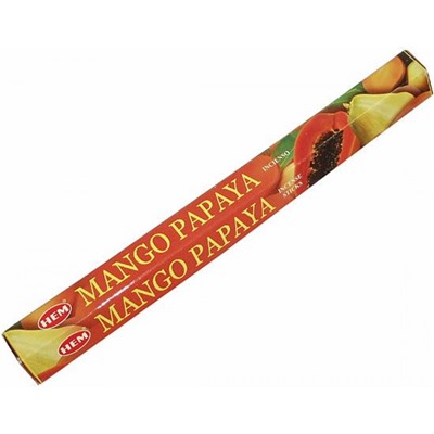 Hem Incense Sticks MANGO PAPAYA (Благовония МАНГО-ПАПАЙЯ, Хем), уп. 20 палочек