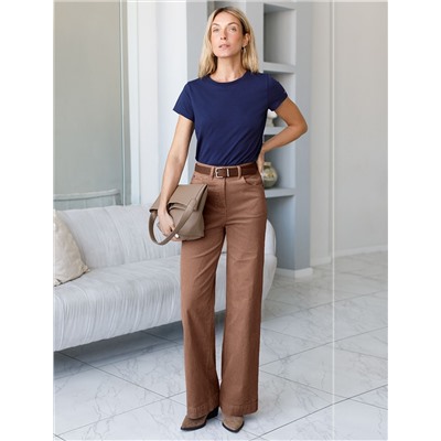 Брюки из эластичного микро-вельвета