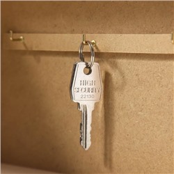 Ключница "Белые лодочки" 15х21 см молочный дуб