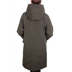 ZW-2306-C SWAMP COLOR Пальто демисезонное женское (100 гр. синтепон) BLACK LEOPARD размеры 46-48-50-52-54-56