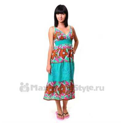 Сарафан длинный, летний (ir-turquoise)