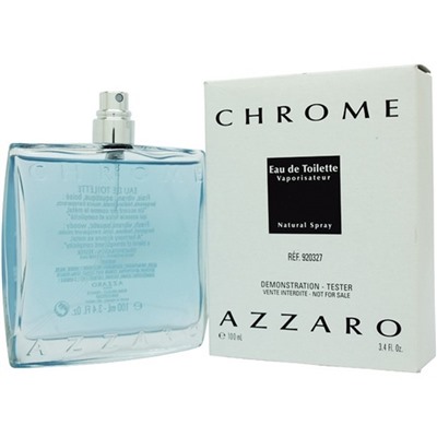 AZZARO CHROME 100ml edt   M~ БЕЗ УПАКОВКИ