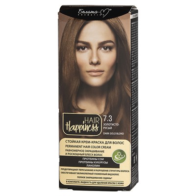 HAIR Happiness Стойкая крем-краска для волос  тон № 7.3 Золотисто-русый